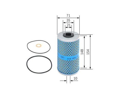 Oil Filter P9616 Bosch, Image 6