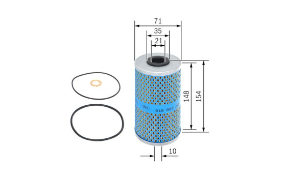 Oil Filter P9616 Bosch, Image 6