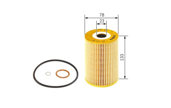 Oil Filter P9647 Bosch, Image 2