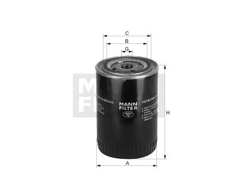 Oil Filter W 1020 Mann, Image 2