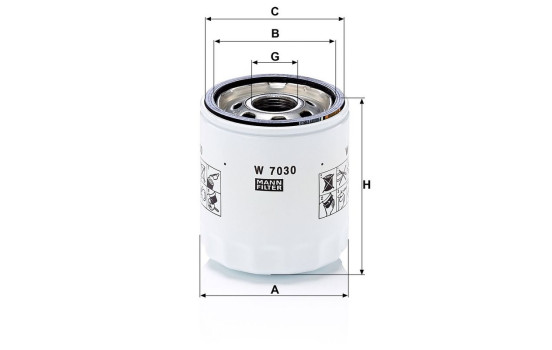Oil Filter W 7030 Mann, Image 6