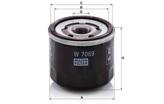 Oil Filter W 7069 Mann, Image 4