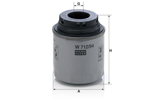 Oil Filter W 712/94 Mann, Image 5