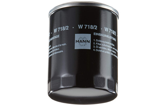 Oil Filter W 718/2 MANN-FILTER, Image 2