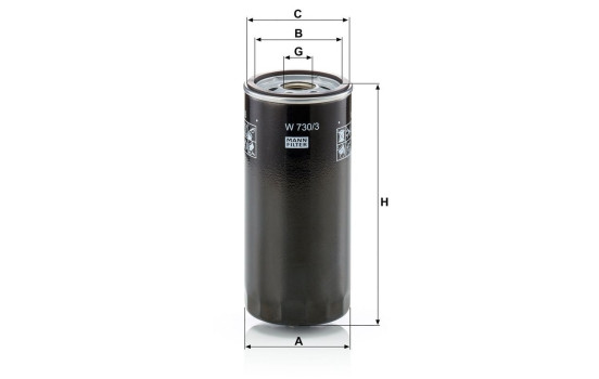Oil Filter W 730/3 Mann, Image 4