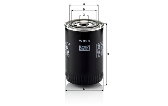 Oil Filter W 9009 Mann, Image 3