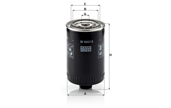 Oil Filter W 940/13 MANN-FILTER, Image 4