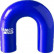 Samco U-Shape Hose blue 32mm 102mm