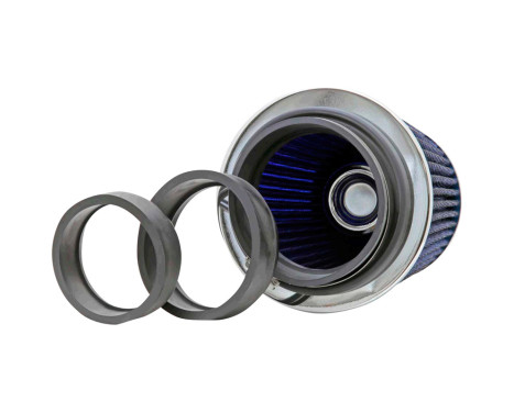 K&N RG-Series Universal Replacement Filter with 3 Connection Diameters Blue (RG-1001BL), Image 3