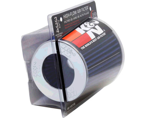 K&N RG-Series Universal Replacement Filter with 3 Connection Diameters Blue (RG-1001BL), Image 6
