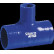 Samco Silicon T-Piece blue 63/25 102mm