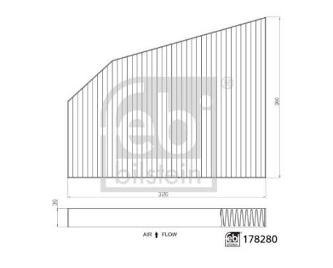 cabin air filter 178280 FEBI, Image 2