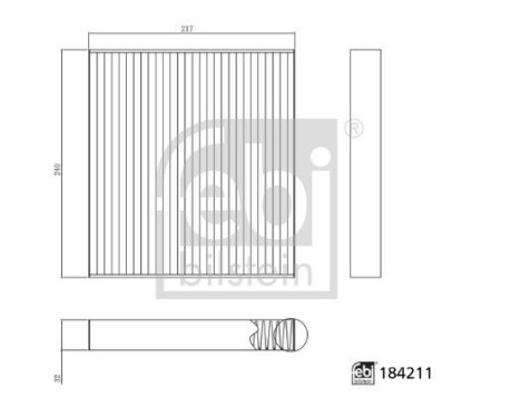 Cabin filter 184211 FEBI, Image 3
