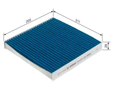 Cabin filter A8584 Bosch, Image 9