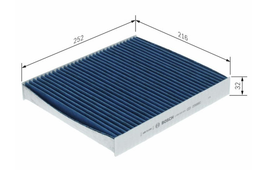 Cabin filter A8604 Bosch, Image 5