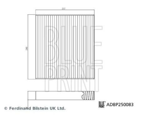Cabin filter ADBP250083 Blue Print