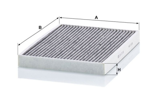 Cabin filter CUK 33 006 Mann, Image 2