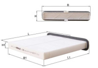 Cabin filter LA 1361 Mahle