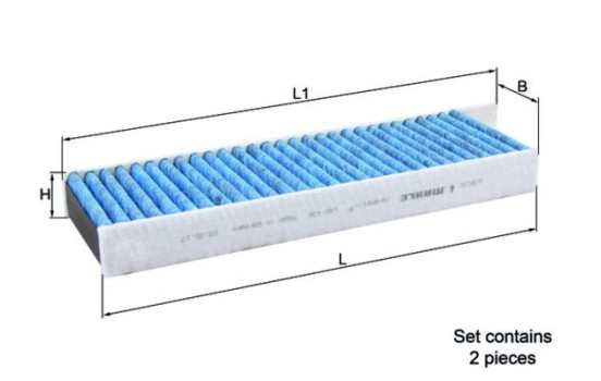 Cabin filter LAO 428/S Mahle