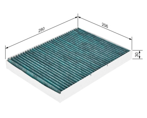 Filter, interior air + A8509 Bosch, Image 6
