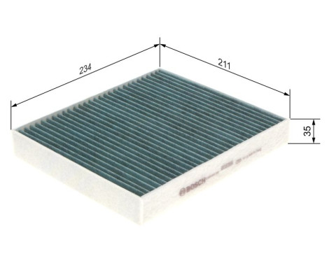 Filter, interior air + A8536 Bosch, Image 8