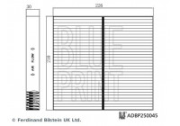 Filter, interior air ADBP250045 Blue Print