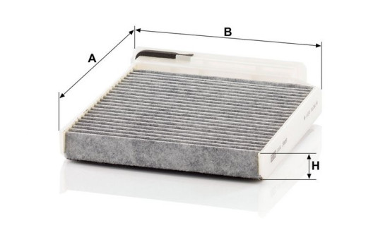 Filter, interior air adsotop CUK 1829 Mann, Image 3
