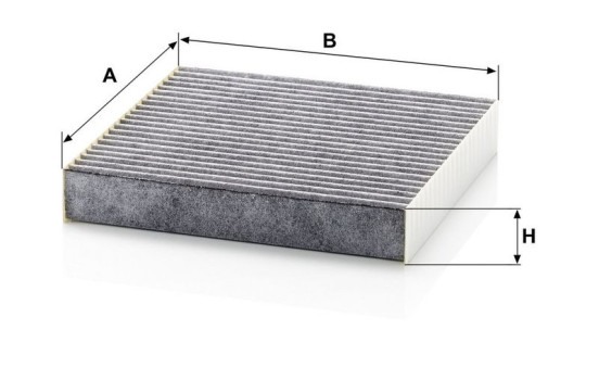 Filter, interior air adsotop CUK 20 006 Mann, Image 3