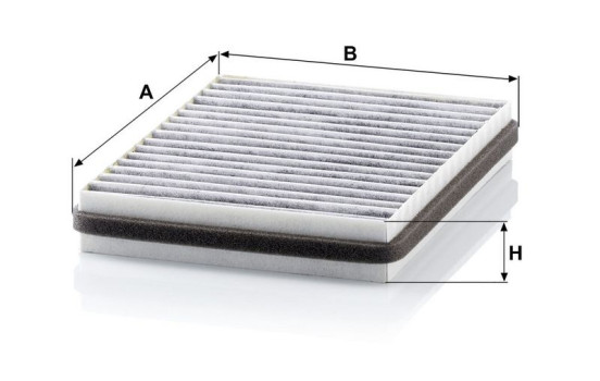 Filter, interior air adsotop CUK 22 014 Mann, Image 3