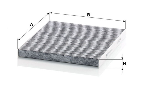Filter, interior air adsotop CUK 23 009 Mann, Image 3