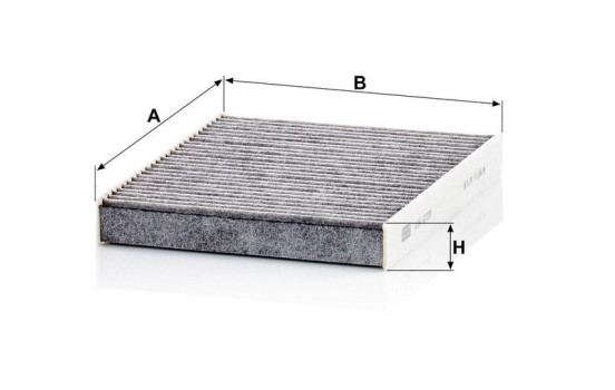 Filter, interior air adsotop CUK 2335 KIT Mann, Image 3