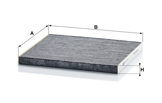 Filter, interior air adsotop CUK 26 017 Mann, Image 3