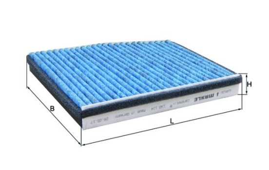 Filter, interior air CareMetix® LAO 124 Mahle