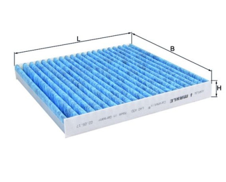 Filter, interior air CareMetix® LAO 430 Mahle