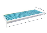 Filter, interior air CareMetix® LAO 45 Mahle