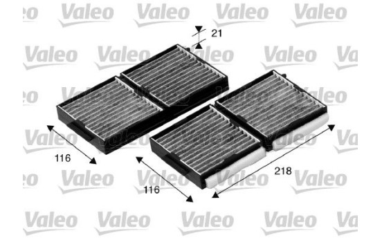 Filter, interior air CLIMFILTER PROTECT 698890 Valeo