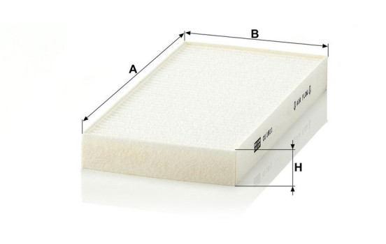Filter, interior air CU 1811-2 Mann, Image 3
