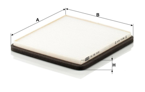 Filter, interior air CU 20 010 Mann, Image 3