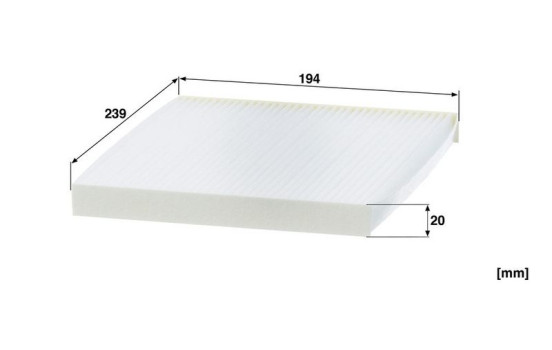 Filter, interior air CU 24 013 Mann, Image 4