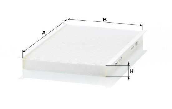 Filter, interior air CU 2629 Mann, Image 3