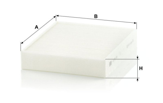 Filter, interior air CU25001 Mann, Image 3