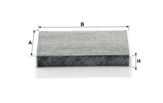 Filter, interior air CUK 1611 MANN-FILTER, Image 3