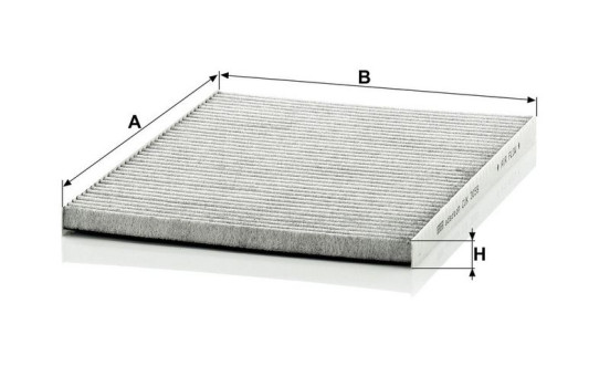 Filter, interior air CUK 3059 MANN-FILTER, Image 3