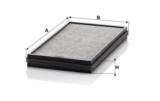 Filter, interior air CUK 3124-2 Mann, Image 3