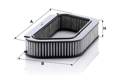 Filter, interior air CUK 4136 MANN-FILTER, Image 3