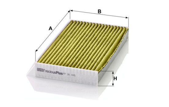 Filter, interior air Frecious Plus FP 26 005 Mann, Image 3