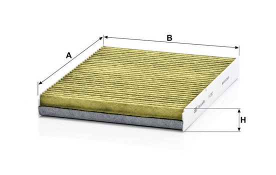 Filter, interior air Frecious Plus FP 2862 Mann, Image 3