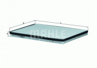 Filter, interior air LA 108 Mahle