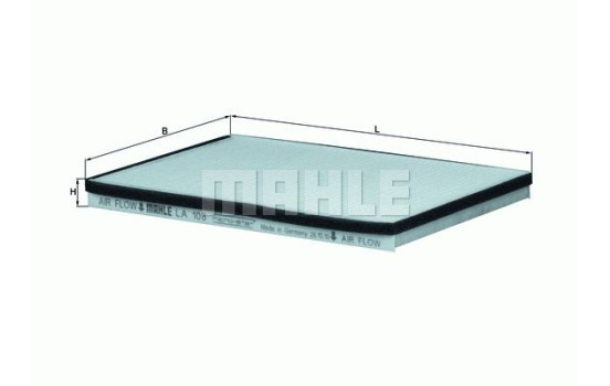 Filter, interior air LA 108 Mahle