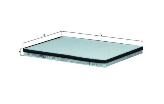 Filter, interior air LA 108 Mahle, Image 2